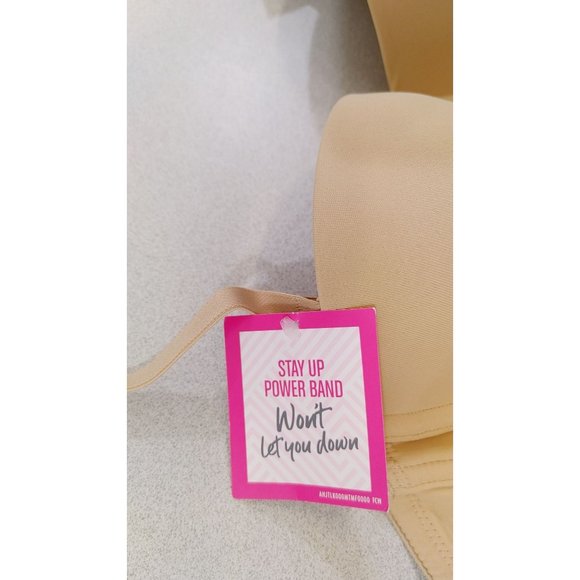 Maiden Form Women's Push Up Bra 34B Beige Stay Put - Picture 3 of 5